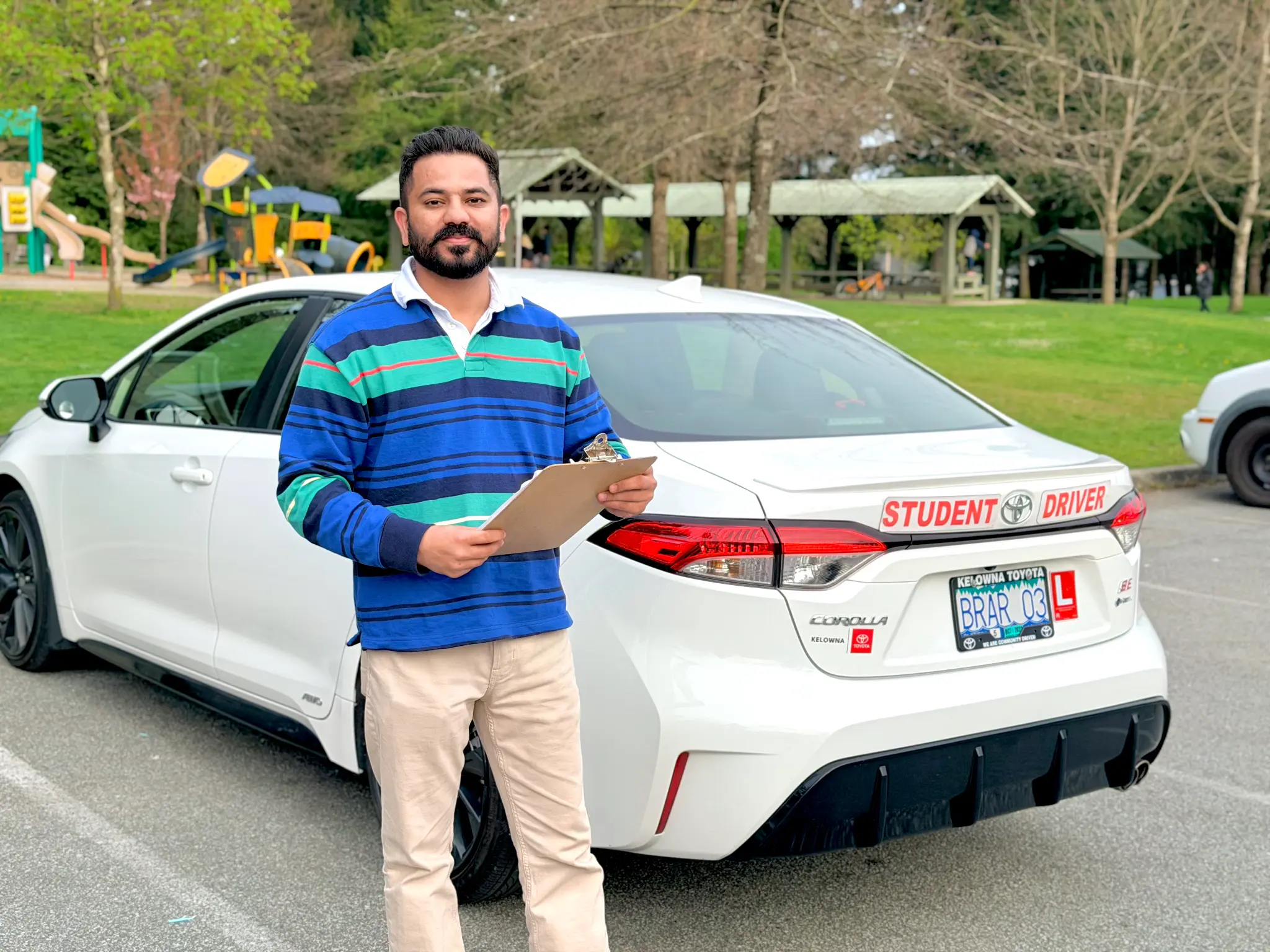 Ranjeet Brar, ICBC-licensed driving instructor at Excellence Driving Academy